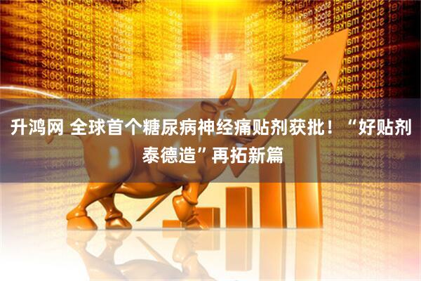 升鸿网 全球首个糖尿病神经痛贴剂获批！“好贴剂 泰德造”再拓新篇