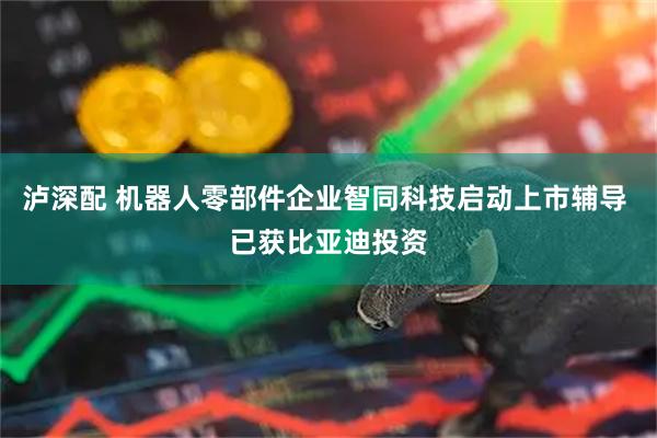泸深配 机器人零部件企业智同科技启动上市辅导 已获比亚迪投资
