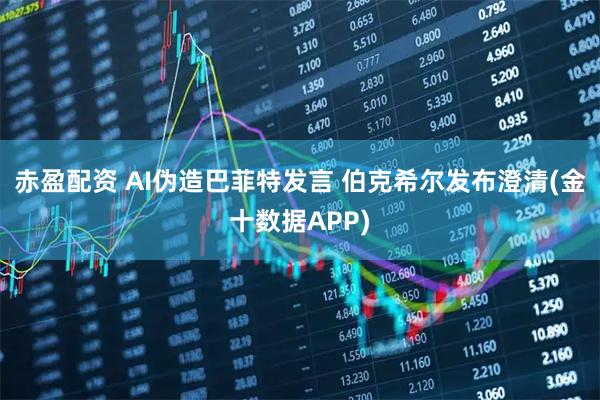 赤盈配资 AI伪造巴菲特发言 伯克希尔发布澄清(金十数据APP)